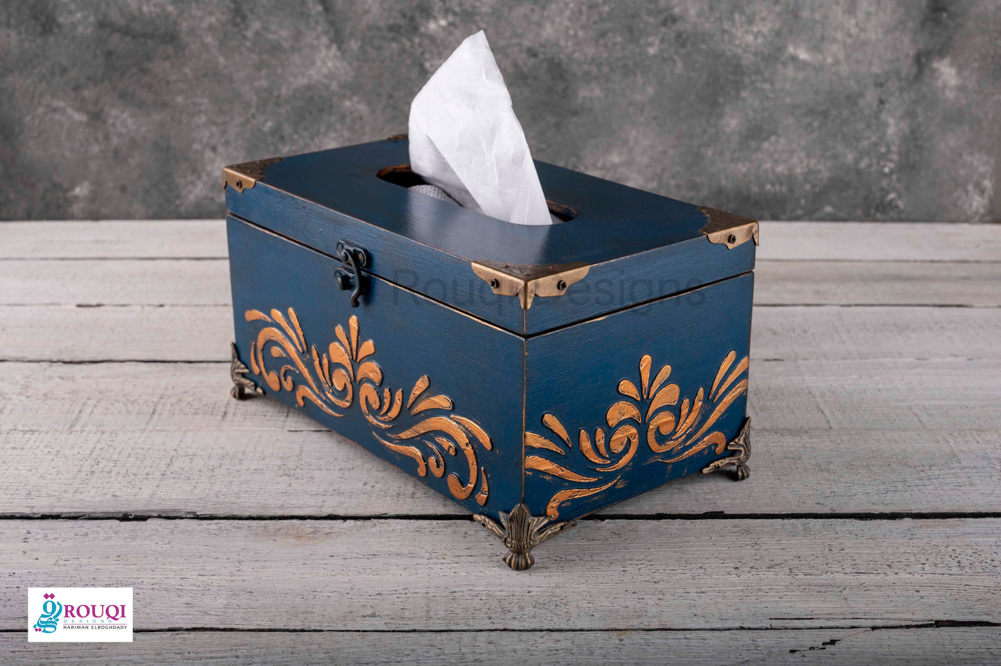 Blue Tissue Box